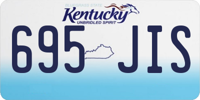 KY license plate 695JIS