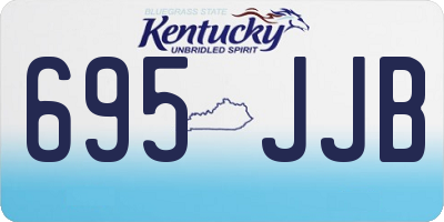 KY license plate 695JJB