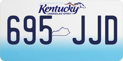 KY license plate 695JJD