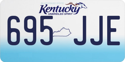 KY license plate 695JJE