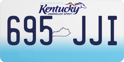 KY license plate 695JJI