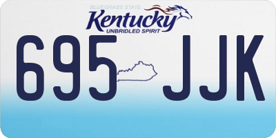 KY license plate 695JJK