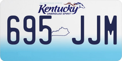 KY license plate 695JJM