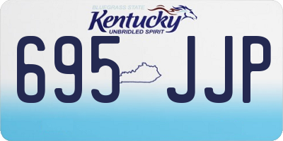 KY license plate 695JJP