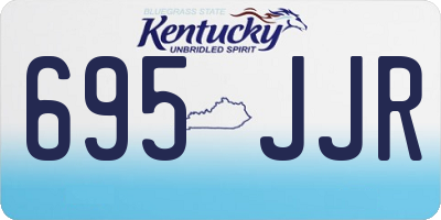 KY license plate 695JJR