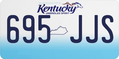 KY license plate 695JJS