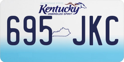 KY license plate 695JKC