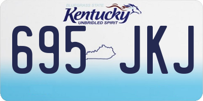 KY license plate 695JKJ