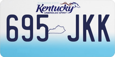 KY license plate 695JKK