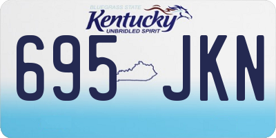 KY license plate 695JKN