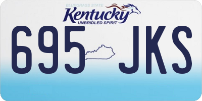 KY license plate 695JKS