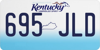 KY license plate 695JLD