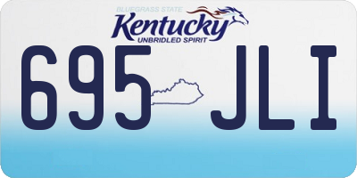 KY license plate 695JLI