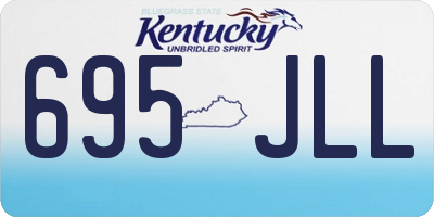 KY license plate 695JLL