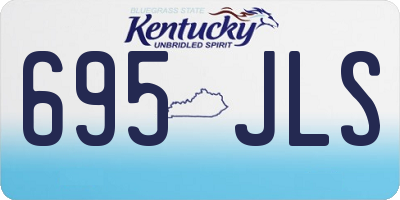 KY license plate 695JLS