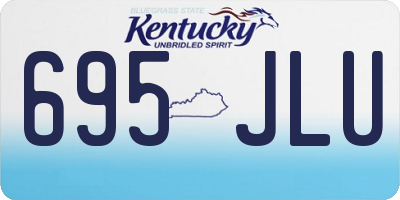 KY license plate 695JLU