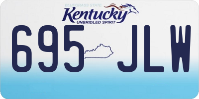 KY license plate 695JLW