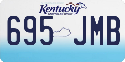 KY license plate 695JMB