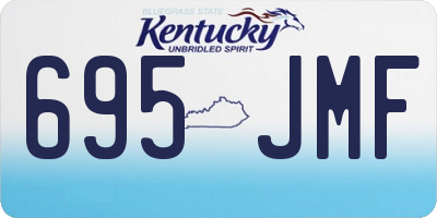 KY license plate 695JMF