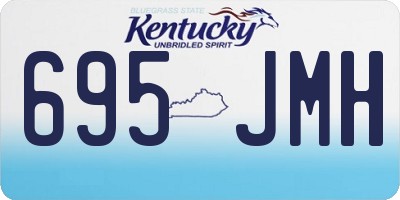 KY license plate 695JMH