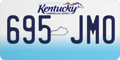 KY license plate 695JMO