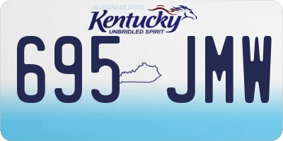 KY license plate 695JMW