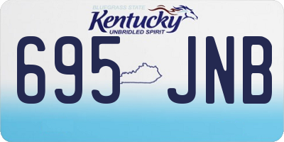 KY license plate 695JNB