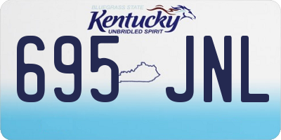 KY license plate 695JNL