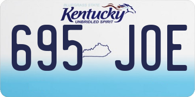 KY license plate 695JOE