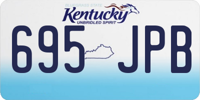 KY license plate 695JPB