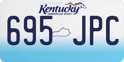 KY license plate 695JPC