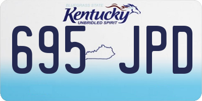 KY license plate 695JPD