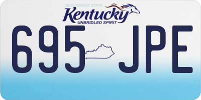 KY license plate 695JPE