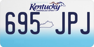 KY license plate 695JPJ