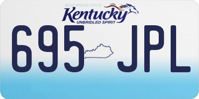 KY license plate 695JPL