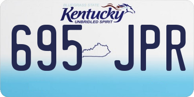 KY license plate 695JPR