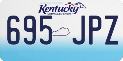 KY license plate 695JPZ