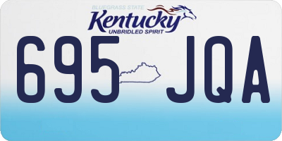 KY license plate 695JQA