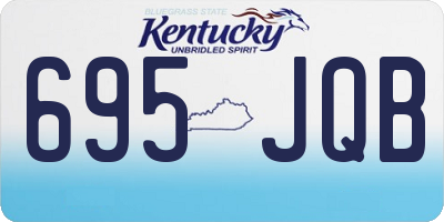 KY license plate 695JQB