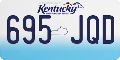 KY license plate 695JQD