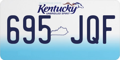 KY license plate 695JQF