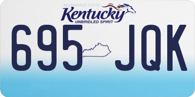 KY license plate 695JQK