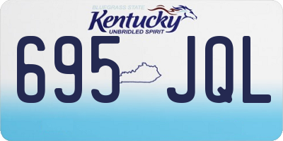 KY license plate 695JQL