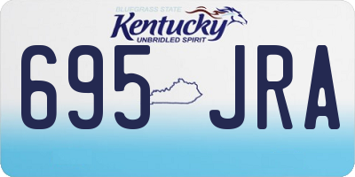 KY license plate 695JRA