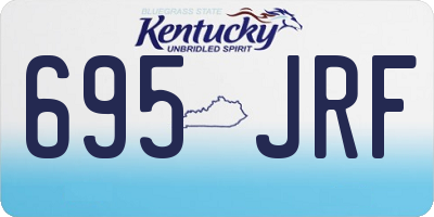 KY license plate 695JRF