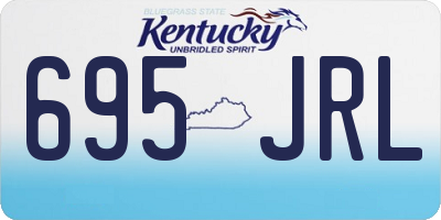 KY license plate 695JRL