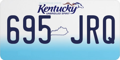 KY license plate 695JRQ