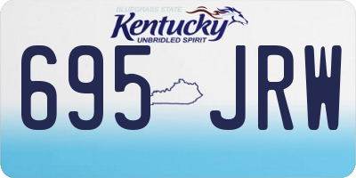 KY license plate 695JRW