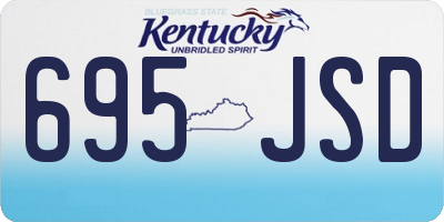 KY license plate 695JSD