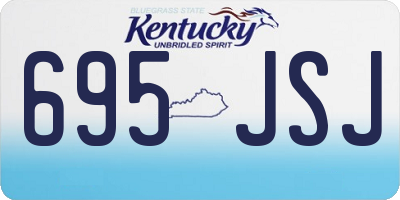 KY license plate 695JSJ